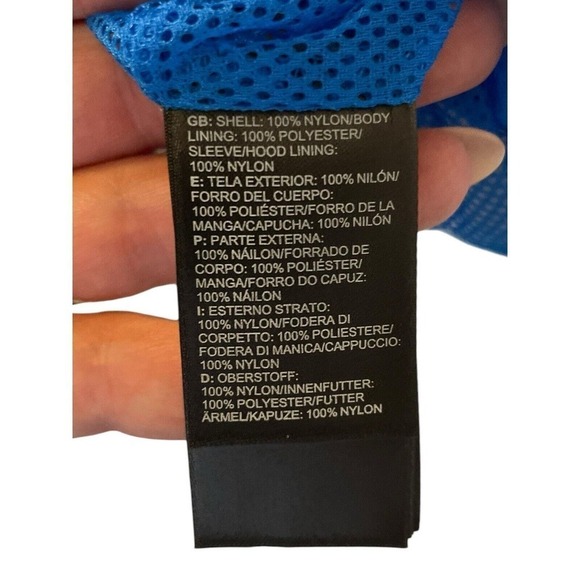 The North Face AR9T Full Zip Blue Nylon Shell Mesh Liner Jacket Men's Large - Picture 12 of 12